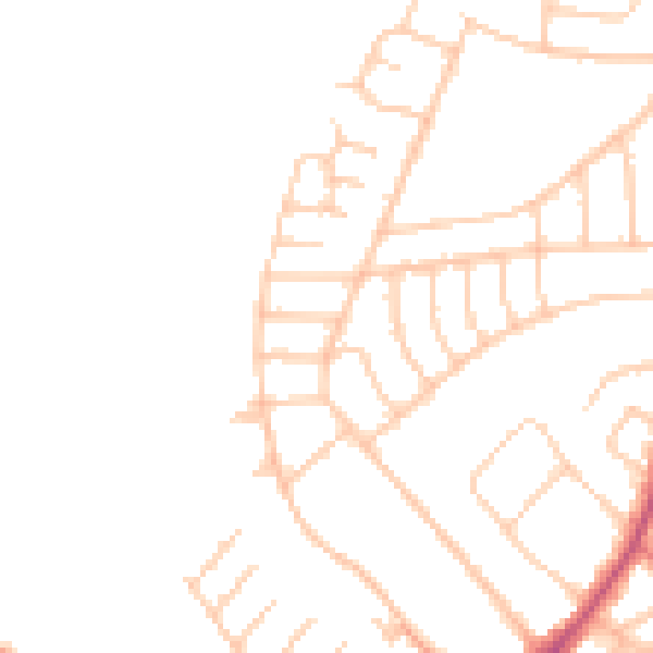 Daytime road noise heatmap for L21 9JJ