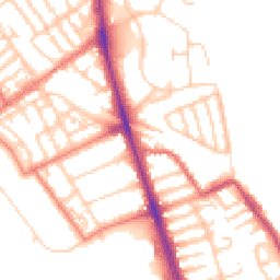 Daytime road noise heatmap for L22 1AB