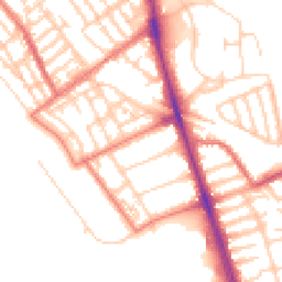 Daytime road noise heatmap for L22 1RD