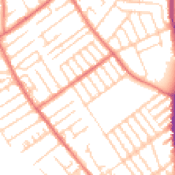 Daytime road noise heatmap for L22 2AQ