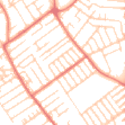 Daytime road noise heatmap for L22 2BA