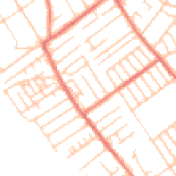 Daytime road noise heatmap for L22 2BH