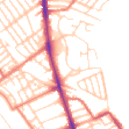Daytime road noise heatmap for L22 3XE