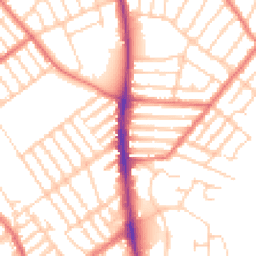 Daytime road noise heatmap for L22 4QQ