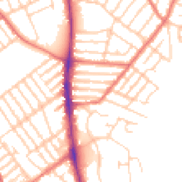 Daytime road noise heatmap for L22 4QX