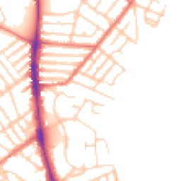 Daytime road noise heatmap for L22 4RN
