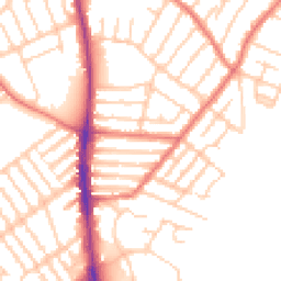 Daytime road noise heatmap for L22 4RQ