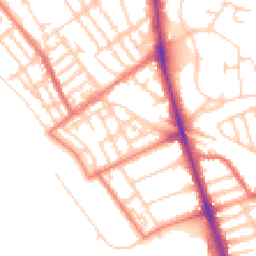 Daytime road noise heatmap for L22 5QJ