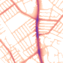 Daytime road noise heatmap for L22 9QE