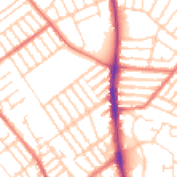 Daytime road noise heatmap for L22 9QH