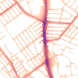 Daytime road noise heatmap for L22 9QQ