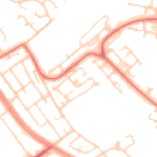 Daytime road noise heatmap for L28 0QB