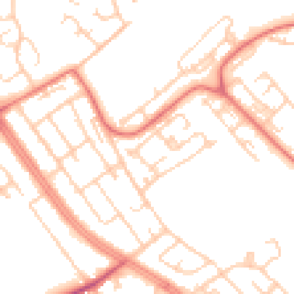 Daytime road noise heatmap for L28 0QD
