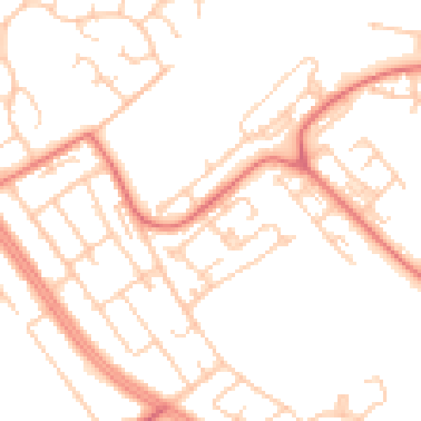Daytime road noise heatmap for L28 0QF