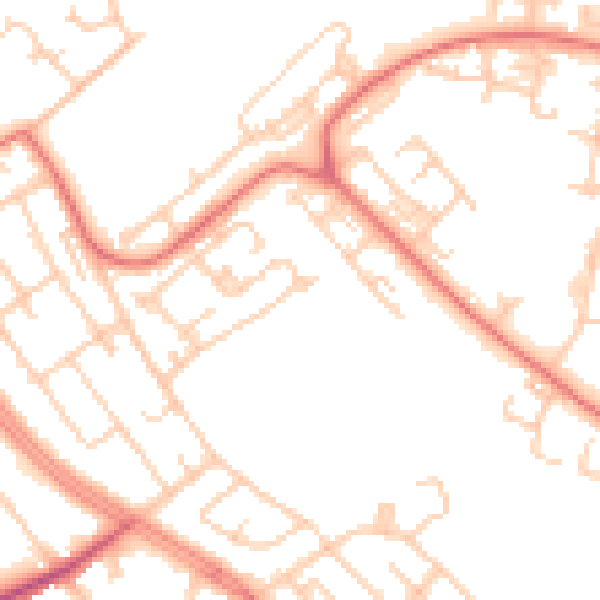 Daytime road noise heatmap for L28 0QH