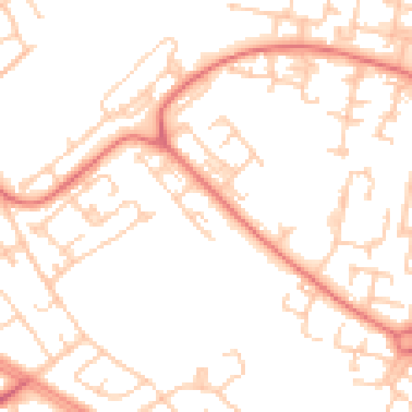 Daytime road noise heatmap for L28 0QL