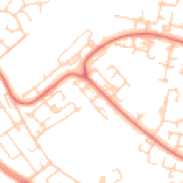 Daytime road noise heatmap for L28 0QR