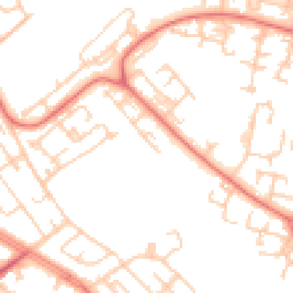 Daytime road noise heatmap for L28 0QT