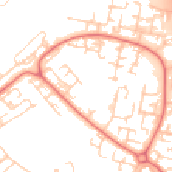 Daytime road noise heatmap for L28 1AE