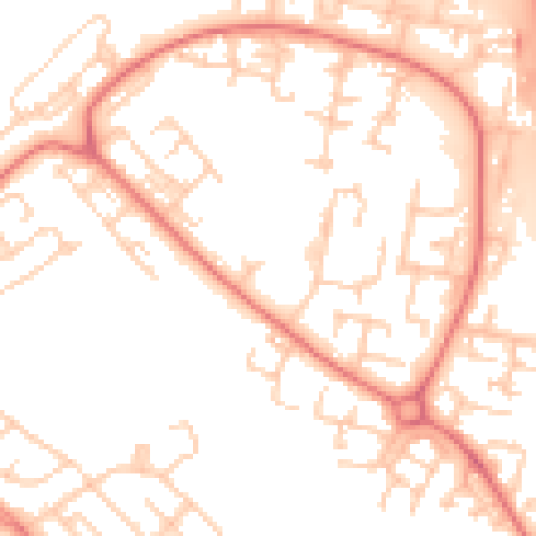 Daytime road noise heatmap for L28 1NN