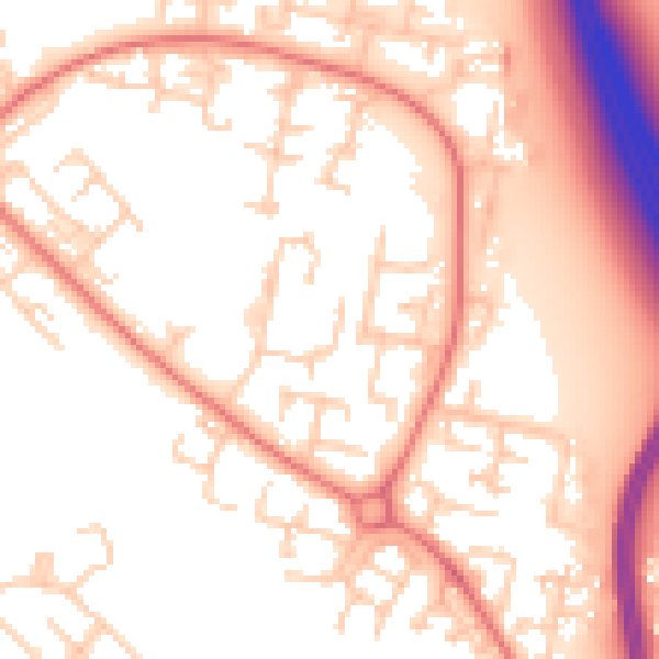 Daytime road noise heatmap for L28 1NS