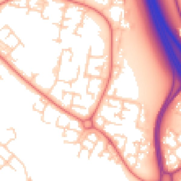 Daytime road noise heatmap for L28 1NY