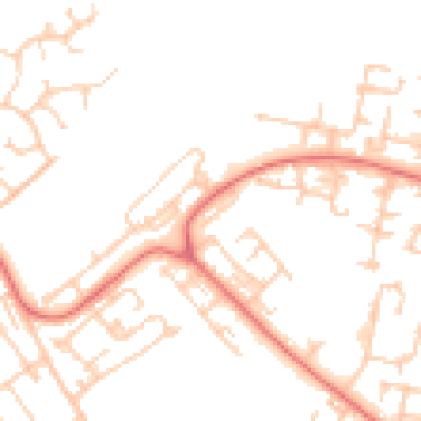 Daytime road noise heatmap for L28 1RA