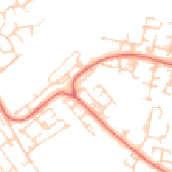 Daytime road noise heatmap for L28 1RD