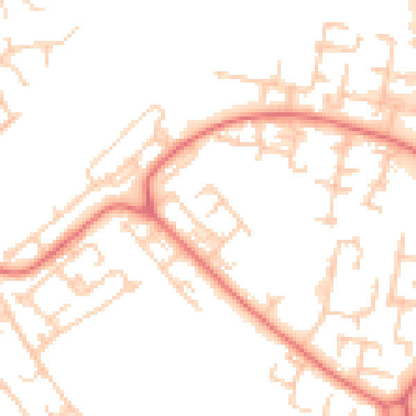 Daytime road noise heatmap for L28 1RF