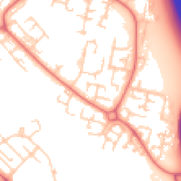 Daytime road noise heatmap for L28 1SA