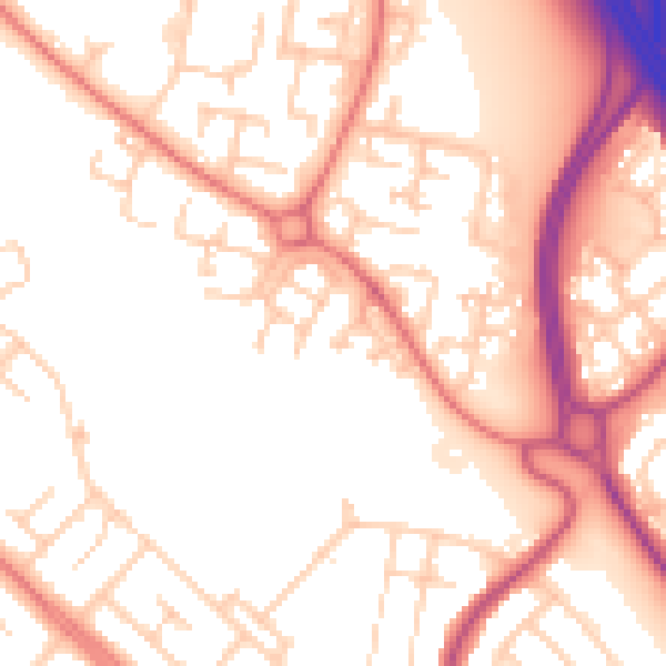 Daytime road noise heatmap for L28 3QD