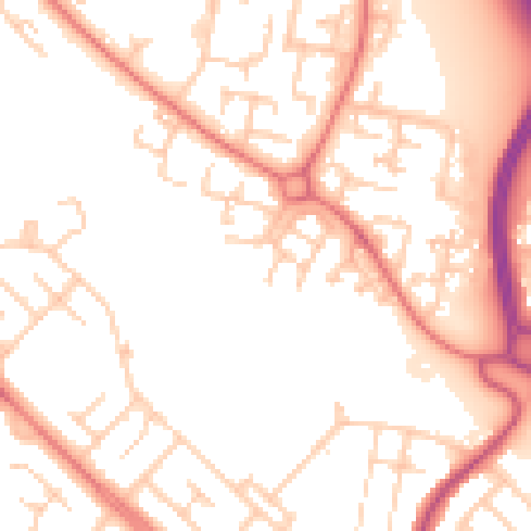 Daytime road noise heatmap for L28 3QL