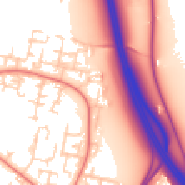 Daytime road noise heatmap for L28 4EP