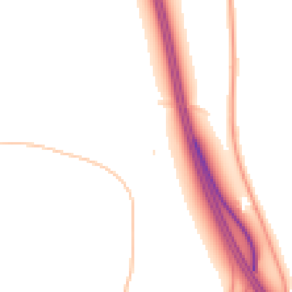Night-time road noise heatmap for L28 4EX