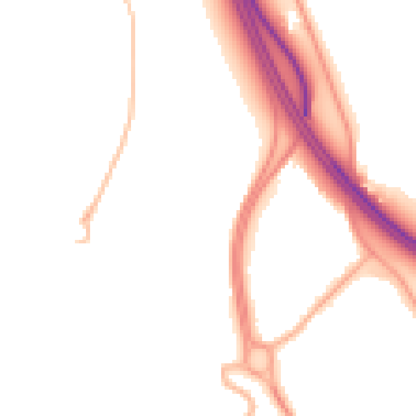 Night-time road noise heatmap for L28 5RN