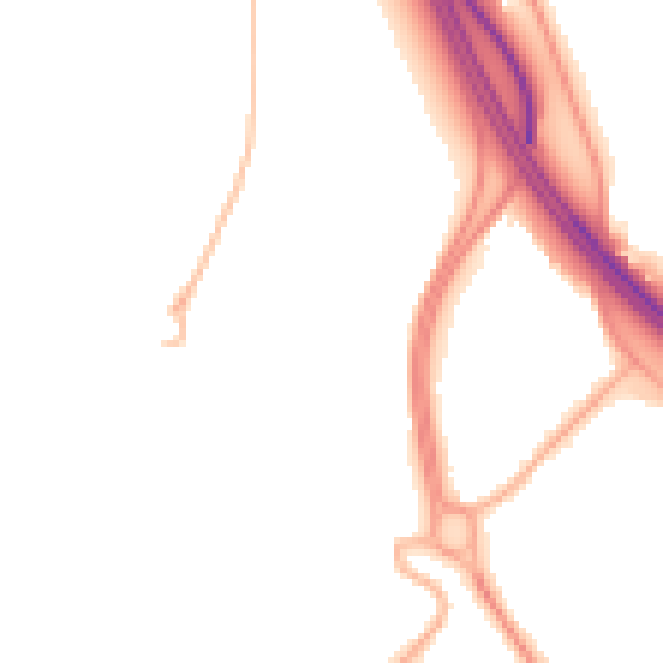 Night-time road noise heatmap for L28 5RP