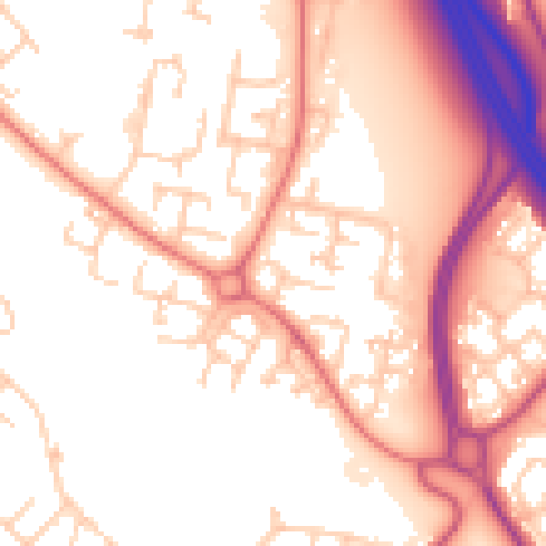 Daytime road noise heatmap for L28 6YA