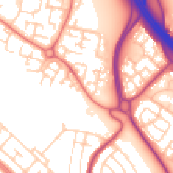 Daytime road noise heatmap for L28 6YQ
