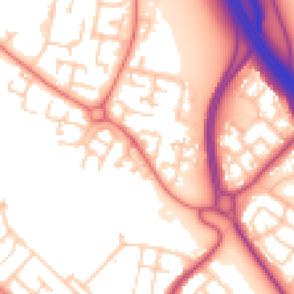 Daytime road noise heatmap for L28 6YW