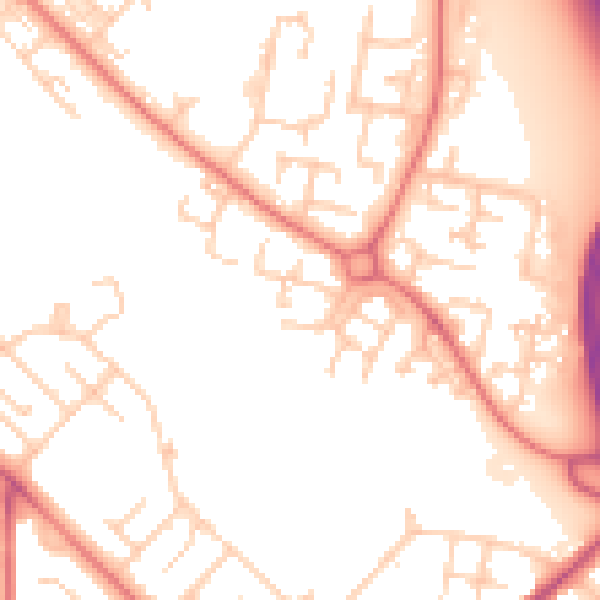 Daytime road noise heatmap for L28 7RA
