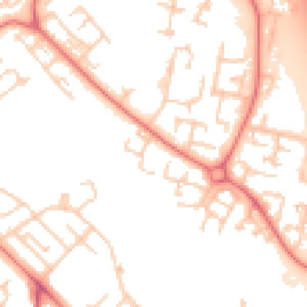 Daytime road noise heatmap for L28 7RF
