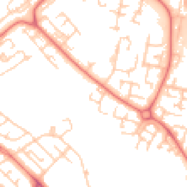 Daytime road noise heatmap for L28 7RQ