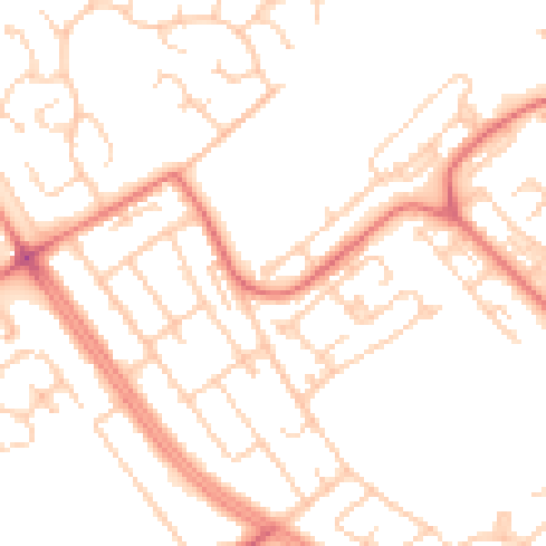 Daytime road noise heatmap for L28 8AD