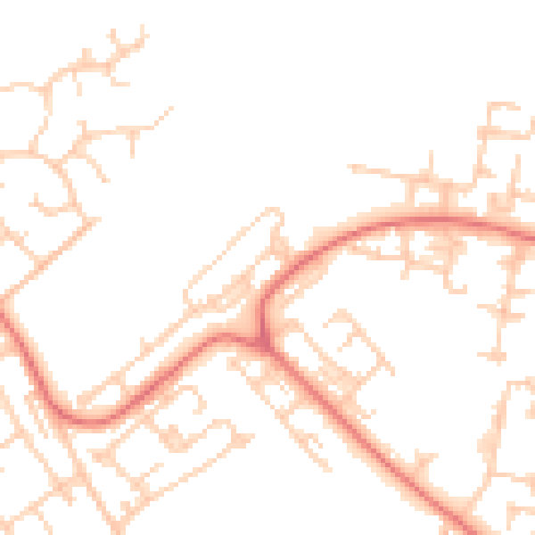 Daytime road noise heatmap for L28 8AG