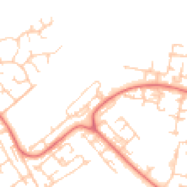 Daytime road noise heatmap for L28 8AJ