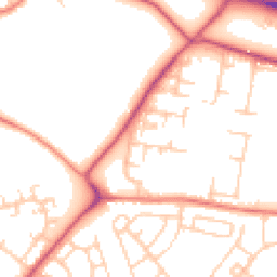 Daytime road noise heatmap for L30 0PJ