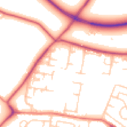 Daytime road noise heatmap for L30 0PY