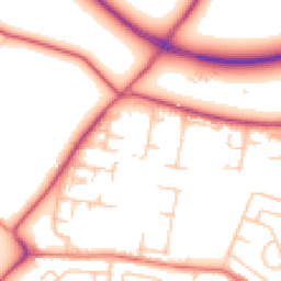 Daytime road noise heatmap for L30 0PZ