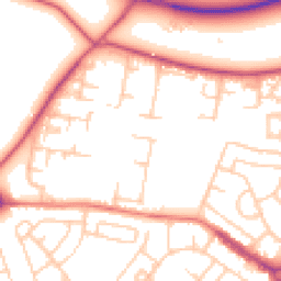 Daytime road noise heatmap for L30 0QY