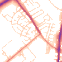 Daytime road noise heatmap for L30 1BD